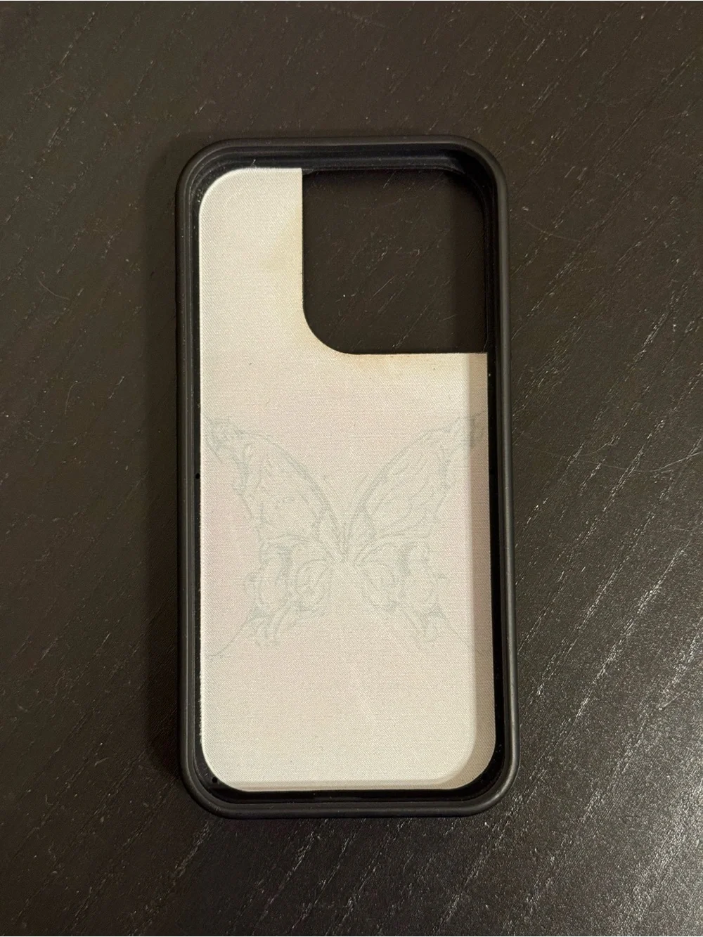 Pink Wildflower Butterfly Gradient Phone Case for iPhone 15 pro